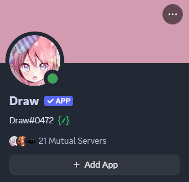 Draw's profile looks like this! 👀